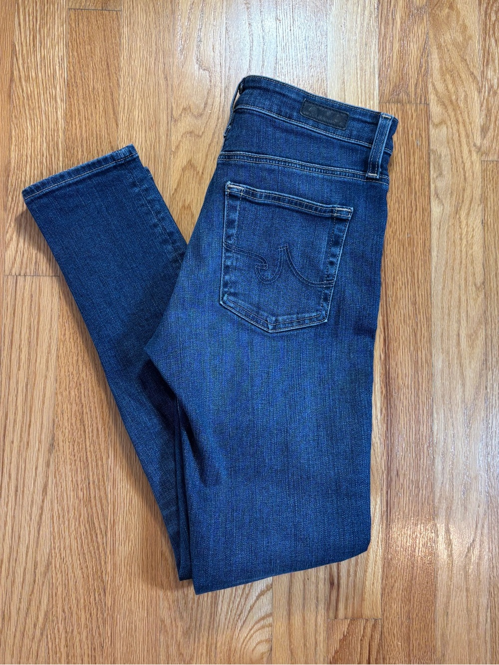 AG Adriano Goldschmied - The Farrah Skinny Ankle Jeans High Rise Blue Wash- 26R
